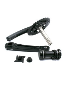 Шатуны (система) PROWHEEL CLAW-581-TT 28/38T, 175mm, AL-6061-T6, PW-MBB73+/PW-B.
Технические характеристики: Материал шатунов: алюминий. Длина шатунов: 175 мм. Количество звезд системы: 2. Количество зубьев звезды: 28/38. Посадочный диаметр звезд (BCD):