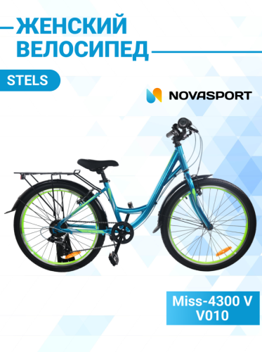 Велосипед Stels Miss-4300 V V010 Морской волны (LU098484)