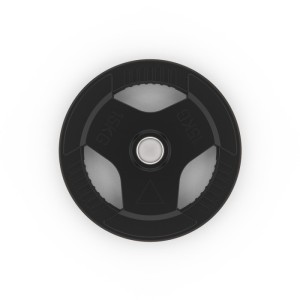 Диск обрезиненный DFC, чёрный, с хватом, 51мм, 15кг