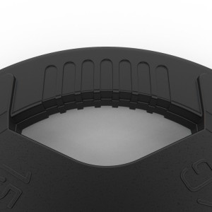 Диск обрезиненный DFC, чёрный, с хватом, 51мм, 15кг