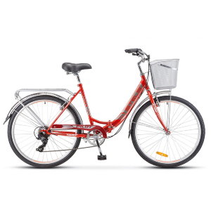 Велосипед Stels Pilot 850 26 Z010 (2021) представляет собой полноценную модель городского байка, главной особенностью которого является наличие складного механизма, расположенного на стальной раме. Это позволяет сложить велосипед пополам для удобной транс