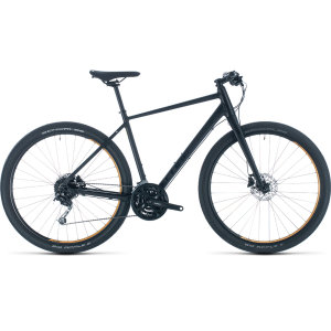 Велосипед CUBE HYDE (black'n'yellow) 2020