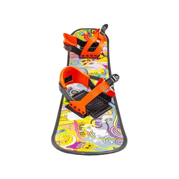 Сноуборд пластиковый с креплением черная база