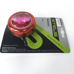 Звонок 45AZ-01
Это звонок для велосипеда, самоката и др.
Верх выполнен из алюминия
Основа и декоративный элемент из пластика
Фиксируется на руле
Цвет: красный/фиолетовый/черный
Фирма: Stels
Модель: 45AZ-01
Механизм: классический (нажимной-поворотный)