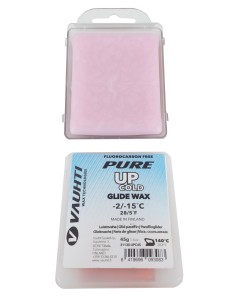 Лыжная мазь VAUHTI Pure UP COLD - твердая мазь скольжения для требовательных активных любителей лыжного спорта. Лыжный парафин изготовлен из высококачественных углеводородных компонентов, стеарата цинка, силикона Мазь для лыж обладает отличными эксплуа