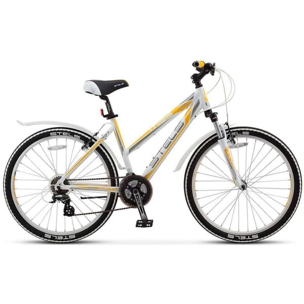 Велосипед Stels Miss 6300 V 26 (2016) Белый/Серый/Желтый
