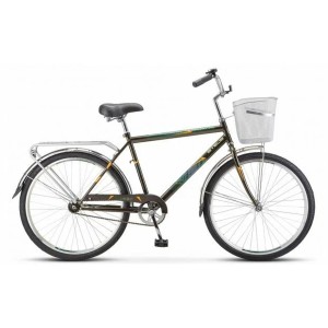 Велосипед Stels Navigator 26' 200 C Z010 Темно-серый (с корзиной) (LU101679)