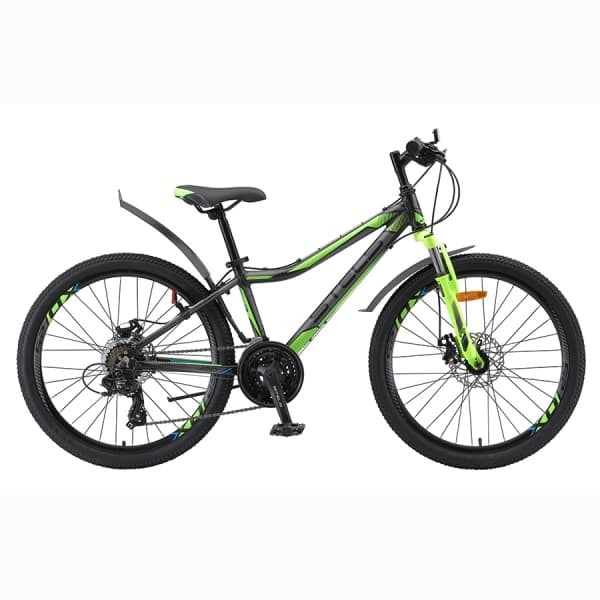 Велосипед Stels Navigator 24" 450 MD V020 Черный/Зеленый (LU091798)