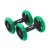 Ролики для пресса раздельные STARFIT RL-107 черный/ярко-зеленый