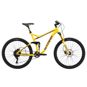 Велосипед Stark'24 Tactic FS LT 27.5 HD желтый матовый/фиолетовый