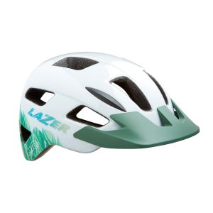Шлем велосипедный Lazer Kids Gekko цв. белые листья размер U BLC2207888188