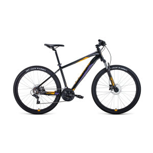 Велосипед 27,5' Forward Apache 27,5 3.0 HD AL Черный/Оранжевый 2022 г