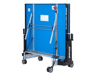 Стол теннисный OUTDOOR ROLLER 800-5 BLUE.
Всепогодный теннисный стол Donic Outdoor - Roller 800.
Outdoor - Roller 800 -высококачественный теннисный стол, предназначен для использования на открытых площадках.
Удобная компактная система сложения, легко скла