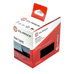 Обмотка руля CLARKS CHBT-0101 EVA BARTAPE+крепеж+заглушки на руль, черная (3-263)