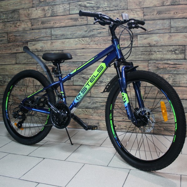 Велосипед Stels Navigator 24' 400 MD F010 Синий/Салатовый/Голубой (LU092747)