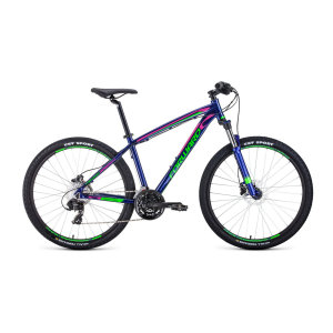 Велосипед 27,5' Forward Next 27,5 3.0 disc AL Темно-фиолетовый/Светло-зеленый 19-20 г