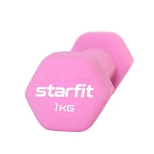Гантель неопреновая STARFIT DB-201, 1 кг, розовый пастель

Гантель виниловая STARFIT Core DB-201 - это гантель с неопреновым покрытием бренда Starfit, обладающая хорошим сцеплением с ладонью. Особенность покрытия – поглощение материалом части влаги с ладо