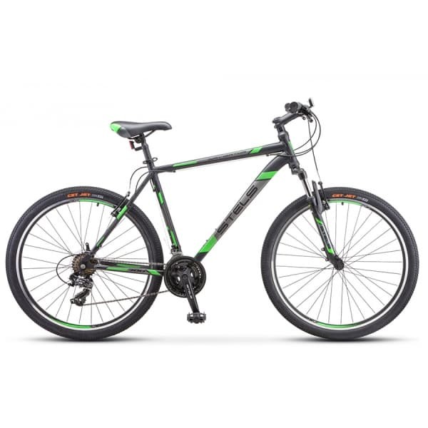 Велосипед Stels Navigator 700 V V020 Черный/зеленый 27.5 (LU093447)