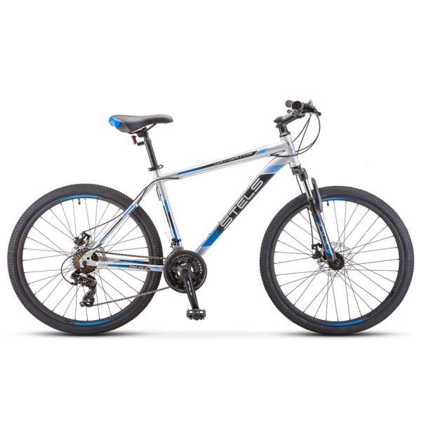 Велосипед Stels Navigator 500 MD F010 Серебристый/Синий 26 (LU092624)