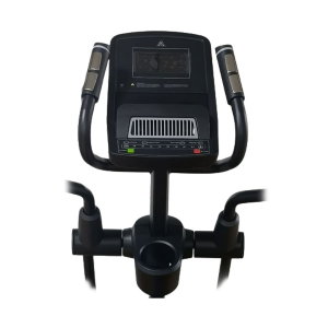 Тренажёр категории премиум DFC E4500P предназначен для домашнего применения. Позволяет поддерживать в тонусе все группы мышц (особенно нижней части) и используется для кардио-тренировок.
Особенности тренажёра
Дизайн
Тренажёр выполнен в угольно-чёрном