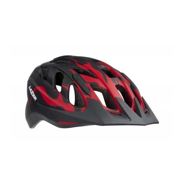 Шлем велосипедный Lazer Kids J1 цв. матовый черн. пламя размер U BLC2197885186