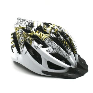 Шлем защитный FSD-HL007 (in-mold) L (54-61 см) жёлто-белый/600310