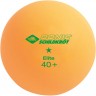 Мячики для н/тенниса DONIC ELITE 1* 40+, 6 штук, оранжевый