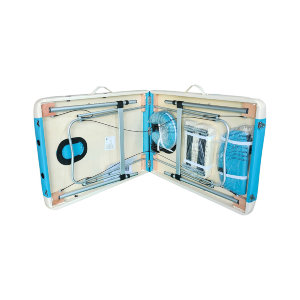 Функциональный и стильный массажный стол DFC NIRVANA подходит для профессионального и домашнего использования. Спокойный, но насыщенный голубой цвет в сочетании с бежевыми вставками подойдёт к любому интерьеру. Модель Elegant DELUXE TS2010_TB2 можно испол