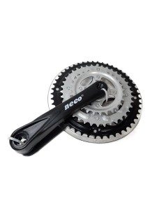 Шатуны (система) NSP-3003 NECO 28/38/48Т, 170мм сталь/пластик/580270
Материал: шатуны - алюминий, звезды- сталь. Шатуны имеют длину 170 мм и посадочное отверстие