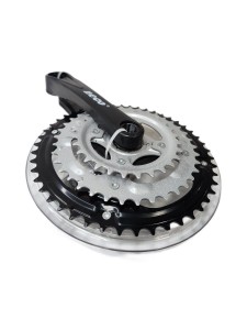 Шатуны (система) NSP-3003 NECO 28/38/48Т, 170мм сталь/пластик/580270
Материал: шатуны - алюминий, звезды- сталь. Шатуны имеют длину 170 мм и посадочное отверстие