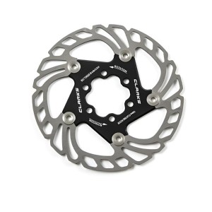 Диск тормозной (ротор) CLARKS CFR-AR18-140-BLK-AM 140мм плавающий на алюминиевом пауке (3-834)