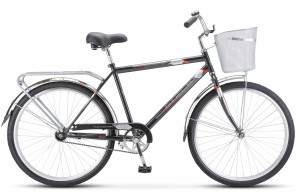Велосипед Stels Navigator 26' 200 C Z010 Черный (с корзиной) (LU101679)