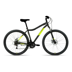 Велосипед 29' Altair MTB HT 29 2.0 disc 21 ск Черный/Ярко-зеленый 21-22 г