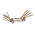 Набор шестигранников BIKE HAND YC-286N, 10 предметов/6-14286. Компактный, универсальный ключ для велосипеда, изготовленный из высокопрочной легированной стали с никелированным покрытием. Шестигранники 2мм, 2.5мм, 3мм, 4мм, 5мм, 6мм, 8мм. Отвертки плоская Набор шестигран. BIKE HAND YC-286N, 10 предметов (6-14286)