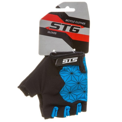 Велоперчатки STG Replay черно/синий Х95306