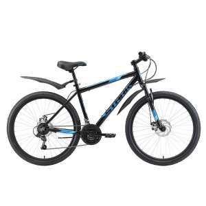 Велосипед Stark'20 Outpost 26.2 D черный/голубой/голубой