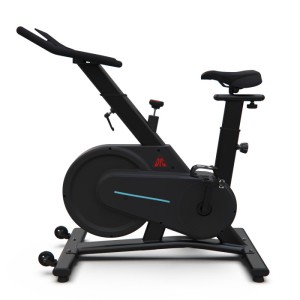 Спин-байк DFC Spectrum 7.0. Спин-байк DFC B-106 - это эффективный тренажер для домашнего использования. Высота руля регулируется в восьми положениях, что позволяет выбрать наиболее удобное положение, варьируя интенсивность тренировки. Сиденье регулируется