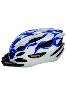 Шлем защитный FSD-HL003 (in-mold) L (54-61 см) сине-белый/600305.
Шлем FSD-HL003 (in-mold), предназначен для защиты головы при ударах при катании на велосипедах, скейтбордах, роликовых коньках и т.п.
Внешний слой – поликарбонат.
Внутренний слой, поглощ