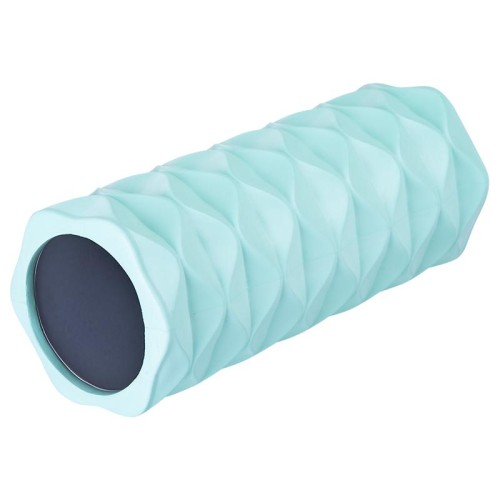Ролик массажный средней жесткости STARFIT FA-507 EVA/PP, 32,5x12,5 cм, мятный/серый