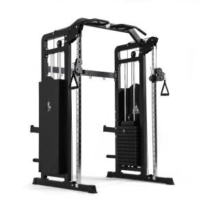 Кроссовер, силовая рама DFC PowerGym D700/2. Силовой тренажер (кроссовер) со встроенными весами. Позволяет отлично прорабатывать мышцы верхней части тела благодаря множеству упражнений. Каждый блок с роликами регулируется по высоте тренажера. В комплект