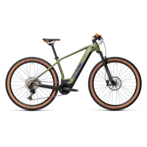 Велосипед CUBE REACTION HYBRID RACE 500 29 (green'n'orange) 2021
