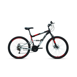 Велосипед 26' Altair MTB FS 26 2.0 disc 18 ск Черный/Красный 20-21 г