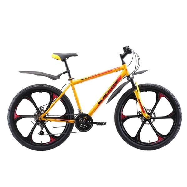 Велосипед Black One Onix 26 D FW жёлтый/чёрный/красный 2019-2020