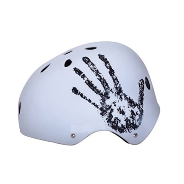 Шлем защитный MTV-12 бело-черный 'ладонь'/600117