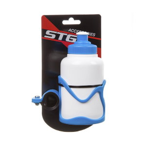 Фляга STG с флягодержателем (Голубой флягодержатель, Белая фляга) X95405