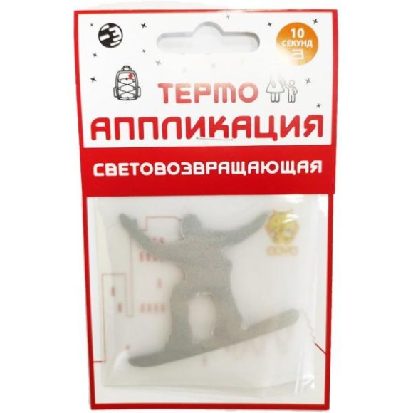 Набор термоаппликаций световозвращающих COVA 70х70mm (4 шт. в ассорт.) Набор термоаппликаций световозвращающих COVA 70х70mm (4 шт. в ассорт.)