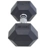 Гантель гексагональная STARFIT DB-301, 8 кг, обрезиненная, черный