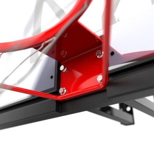 Баскетбольный щит DFC BOARD44PVC. Баскетбольный щит для крепления на стену. Щит сделан из ПВХ, его размеры составляют 110 x 75 см. Вынос щита 85 см вместе с кольцом. Расстояние от креплений, до щита - 27 см, расстояние между креплениями щита составляет 7