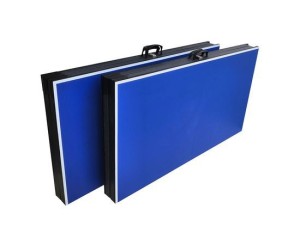 Теннисный стол DFC TORNADO Home Compact для помещения, синий, складной. Высококачественный теннисный стол предназначен для использования в помещении. Удобная система складывания отдельно каждой из сторон стола с фиксацией в собранном положении и ручкой дл