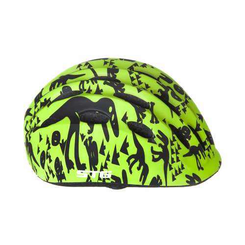 Шлем защитный STG HB10 черно-зеленый S (48-52см) Х98562